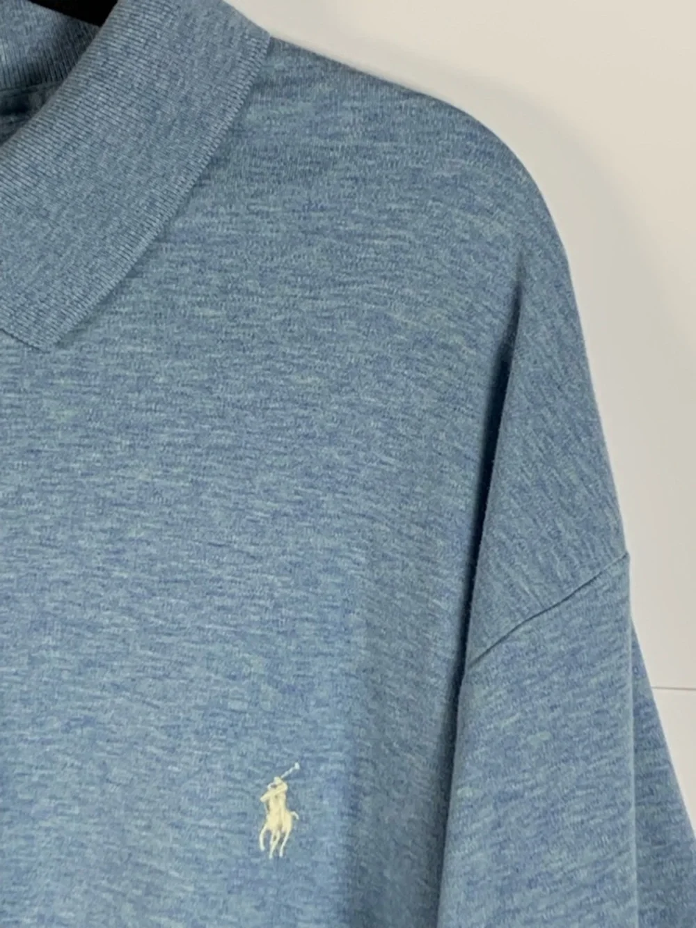 Polo Ralph Lauren Men’s 2XLT Big Tall Blue Polo Shirt Pony Logo Cotton